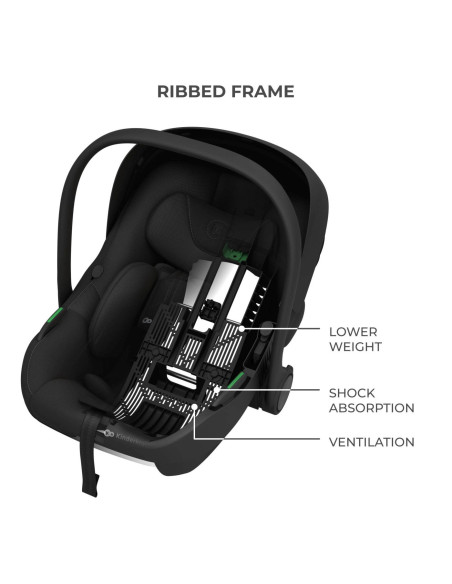 KCILIT00BLK0000,Scoica Auto Kinderkraft I-lite 40-87 Cm, Black