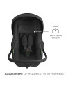KCILIT00BLK0000,Scoica Auto Kinderkraft I-lite 40-87 Cm, Black