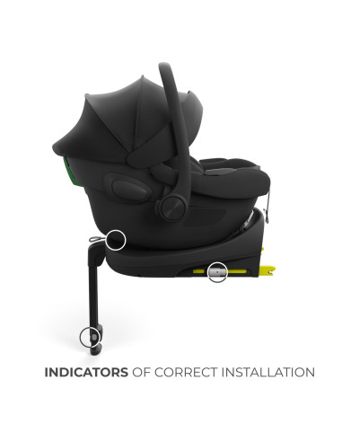 KCILIT00BLK0000,Scoica Auto Kinderkraft I-lite 40-87 Cm, Black