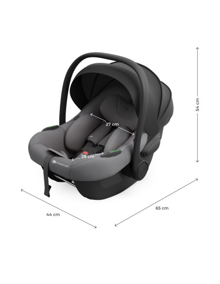 KCILIT00GRY0000,Scoica Auto Kinderkraft I-lite 40-87 Cm, Grey