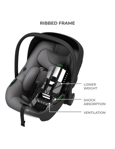 KCILIT00GRY0000,Scoica Auto Kinderkraft I-lite 40-87 Cm, Grey