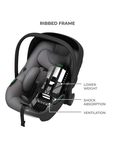 KCILIT00GRY0000,Scoica Auto Kinderkraft I-lite 40-87 Cm, Grey
