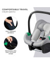 KCMIPRFXGRY0000,Scoica Auto Kinderkraft Mink Pro I-size 40-75 Cm + Baza Zestaw Grey