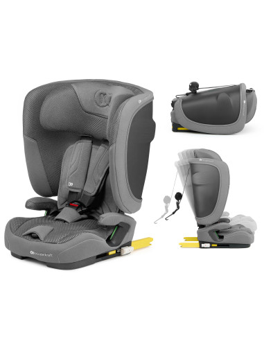KCFI2GO0GRY0000,Scaun Auto Kinderkraft Fix2go 76-150 Cm, Grey
