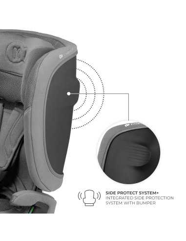 KCFI2GO0GRY0000,Scaun Auto Kinderkraft Fix2go 76-150 Cm, Grey