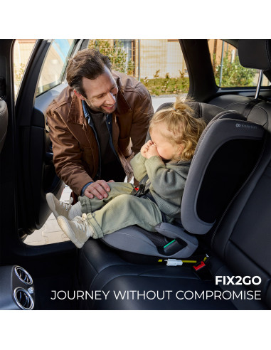 KCFI2GO0BLK0000,Scaun Auto Kinderkraft Fix2go 76-150 Cm, Black
