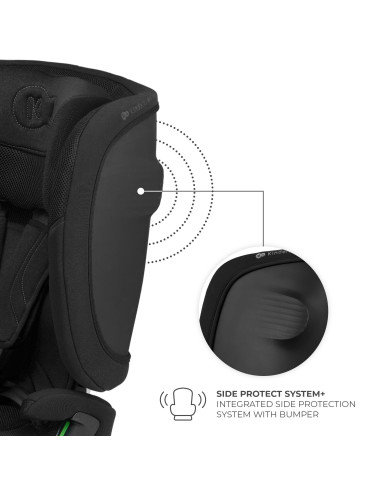 KCFI2GO0BLK0000,Scaun Auto Kinderkraft Fix2go 76-150 Cm, Black