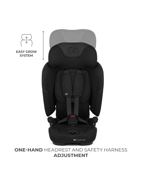 KCFI2GO0BLK0000,Scaun Auto Kinderkraft Fix2go 76-150 Cm, Black