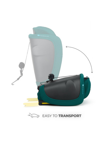 KCFI2GO0GRE0000,Scaun Auto Kinderkraft Fix2go 76-150 Cm, Green