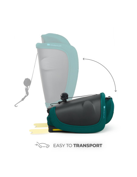 KCFI2GO0GRE0000,Scaun Auto Kinderkraft Fix2go 76-150 Cm, Green