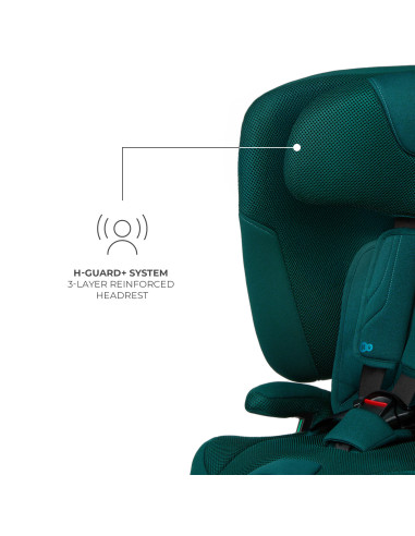 KCFI2GO0GRE0000,Scaun Auto Kinderkraft Fix2go 76-150 Cm, Green