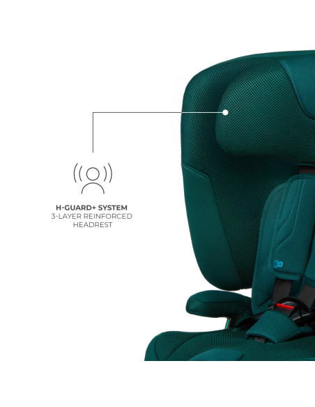 KCFI2GO0GRE0000,Scaun Auto Kinderkraft Fix2go 76-150 Cm, Green