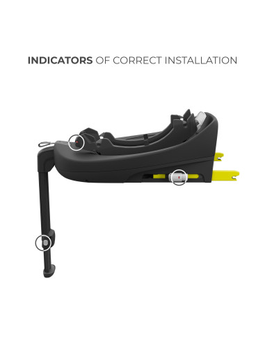 KCENSAFXBLK0000,Baza Isofix 360 Kinderkraft Endura Safe Fx, Black