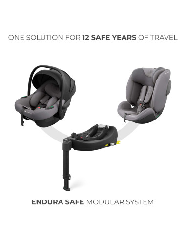 KCENSAFXBLK0000,Baza Isofix 360 Kinderkraft Endura Safe Fx, Black