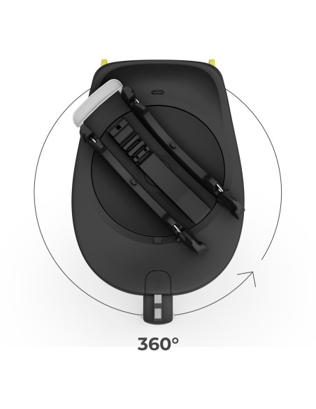 KCENSAFXBLK0000,Baza Isofix 360 Kinderkraft Endura Safe Fx, Black