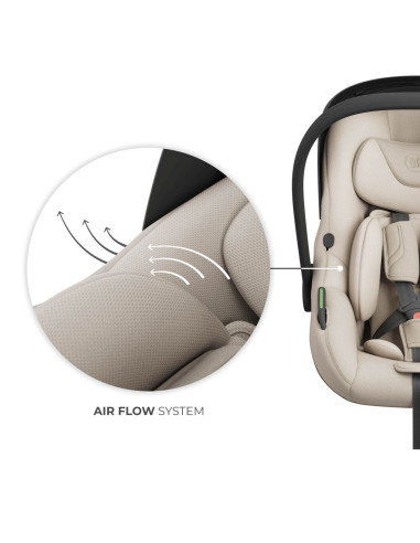 KCILIT00BEG0000,Scoica Auto Kinderkraft I-lite 40-87 Cm, Beige