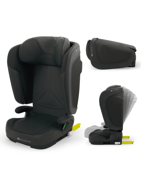 KCUNIT02BLK0000,Scaun Auto Kinderkraft Unity2 100-150 Cm, Black
