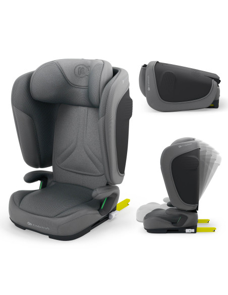 KCUNIT02GRY0000,Scaun Auto Kinderkraft Unity2 100-150 Cm, Grey