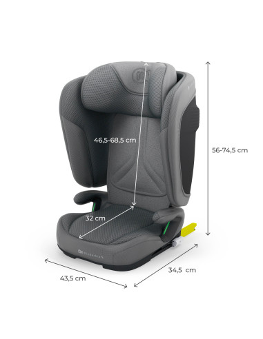 KCUNIT02GRY0000,Scaun Auto Kinderkraft Unity2 100-150 Cm, Grey