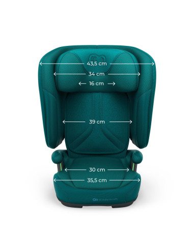 KCUNIT02GRE0000,Scaun Auto Kinderkraft Unity2 100-150 Cm, Green