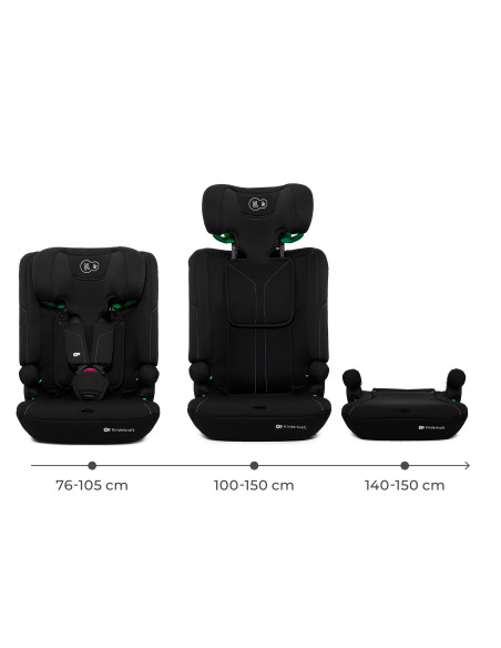 KCICOM00BLK0000,Scaun Auto Kinderkraft Comfy 75-150 Cm, Black