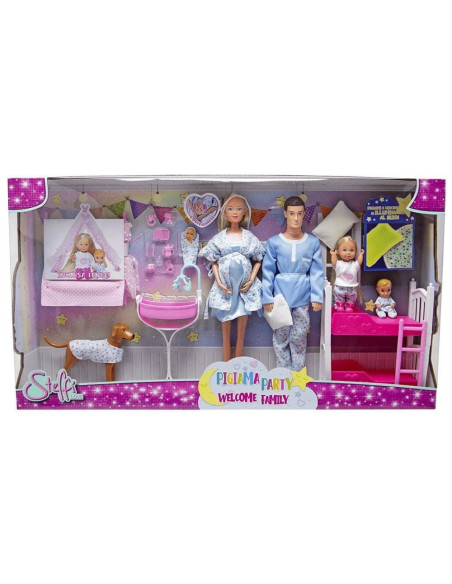 VV-105733552,Steffi Love Set Petrecere In Pijamale Bine Ai Venit In Familie Cu Accesorii