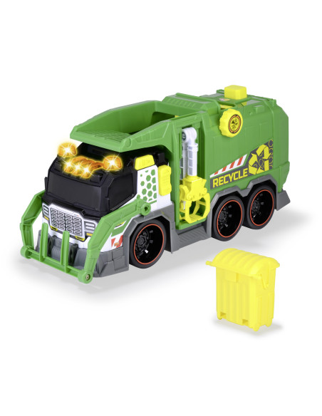 VV-203307001,Dickie Toys Camion De Reciclare Cu Lumini Si Sunete 39cm