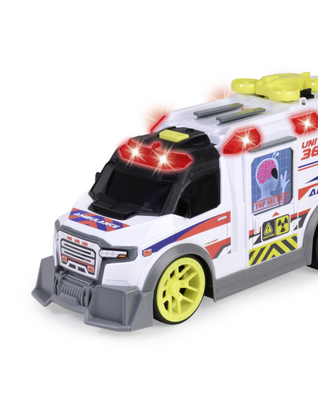 VV-203307003,Dickie Toys Ambulanta Cu Lumini Si Sunete 35.5cm