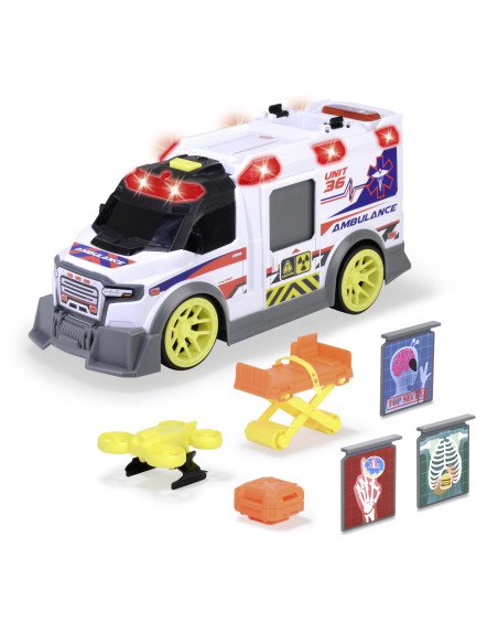 VV-203307003,Dickie Toys Ambulanta Cu Lumini Si Sunete 35.5cm
