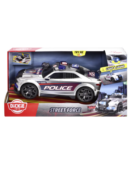 VV-203307004,Dickie Toys Masina De Politie Street Force Cu Lumini Si Sunete 33cm