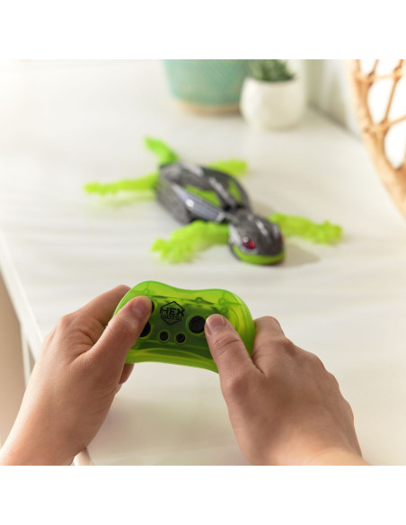 VV-6070281,Hex Bots Soparla Cataratoare Gecko Verde Cu Telecomanda