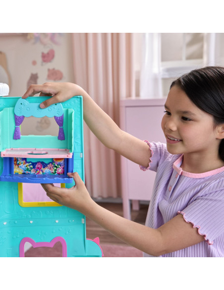 VV-6074306,Gabbys Dollhouse Filmul Set Baia Spa A Pisicii Mercat Cu Figurina Si Accesorii