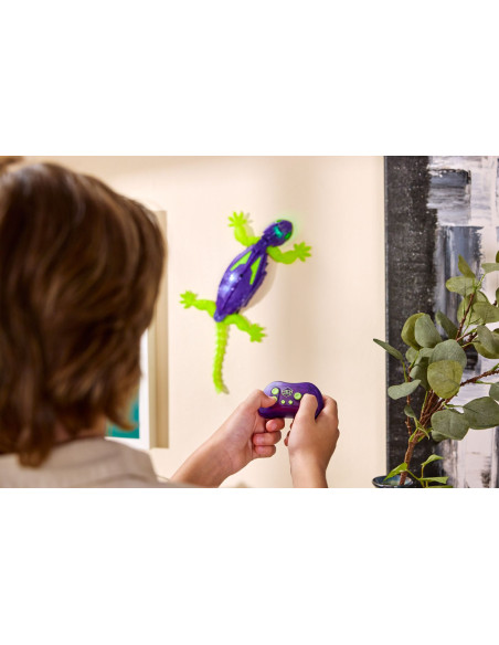 VV-6075451,Hex Bots Soparla Cataratoare Gecko Mov Cu Telecomanda