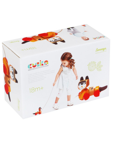 KC-13616,Jucarie din lemn, cubika, “prietena mea pisicuta”