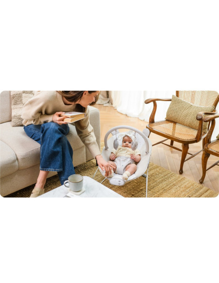 KC-BULE00044,Balansoar bebelusi momi glossy -beige