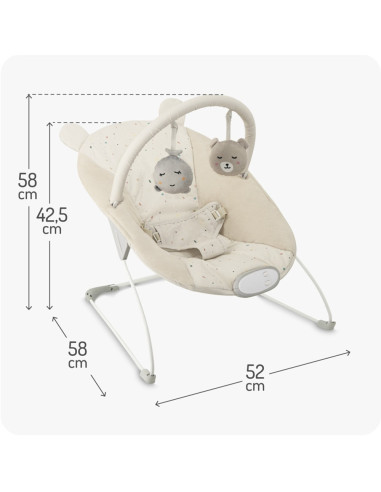 KC-BULE00044,Balansoar bebelusi momi glossy -beige