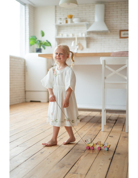 KC-15979,Jucarie din lemn, cubika, ratustele mele - pastel