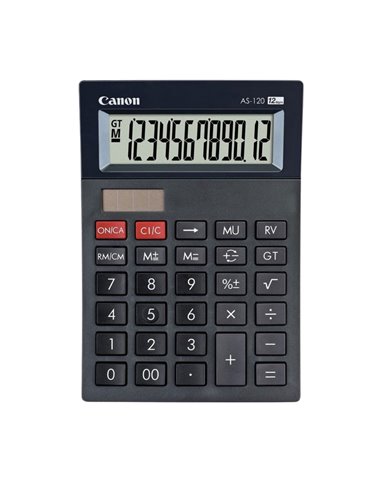 Mini-calculator birou Canon AS120, 12 digits