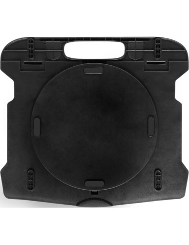 KF14470,Suport laptop Q-Connect, 25.5 x 2.2 x 28 cm, baza pivotanta, Negru