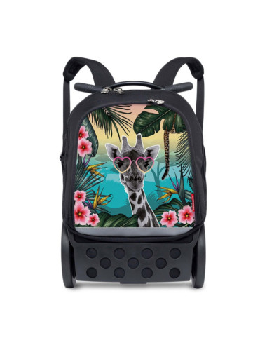 ND-9615,Ghiozdan NIKIDOM Roller Up, 52 x 32.5 x 21 cm, Motiv Safari