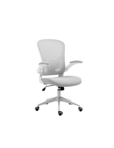 OF-23023231-10,Scaun de birou, brate plastic, rotile, mesh textil/stofa, Office Products Chios - gri