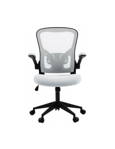 OF-23023231-10,Scaun de birou, brate plastic, rotile, mesh textil/stofa, Office Products Chios - gri