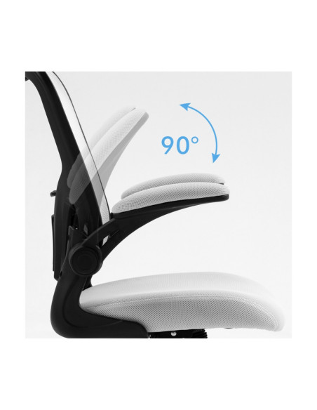 OF-23023231-10,Scaun de birou, brate plastic, rotile, mesh textil/stofa, Office Products Chios - gri