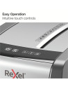 RX-2104573EU,Distrugator documente manual REXEL Momentum X410 Slim, P4, cross-cut, 10 coli, cos 23l, Negru