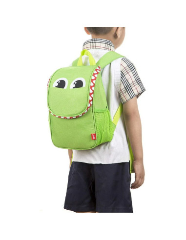 ZP-420794,Rucsac Zipit Wildlings New Green, 27 × 22 × 11 cm, Verde