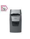 RX-2020150MEU,Distrugator documente automat REXEL Optimum 150M, P5, micro-cut, 150 coli, cos 44l, Negru-gri