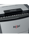 RX-2020300MEU,Distrugator documente automat REXEL Optimum 300M, P5, micro-cut, 300 coli, cos 60l, Negru-gri
