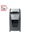 RX-2020300MEU,Distrugator documente automat REXEL Optimum 300M, P5, micro-cut, 300 coli, cos 60l, Negru-gri