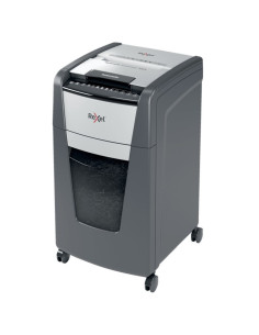 RX-2020300XEU,Distrugator documente automat REXEL Optimum 300X, P4, cross-cut, 300 coli, cos 60l, Negru-gri 2