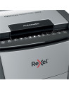 RX-2020300XEU,Distrugator documente automat REXEL Optimum 300X, P4, cross-cut, 300 coli, cos 60l, Negru-gri